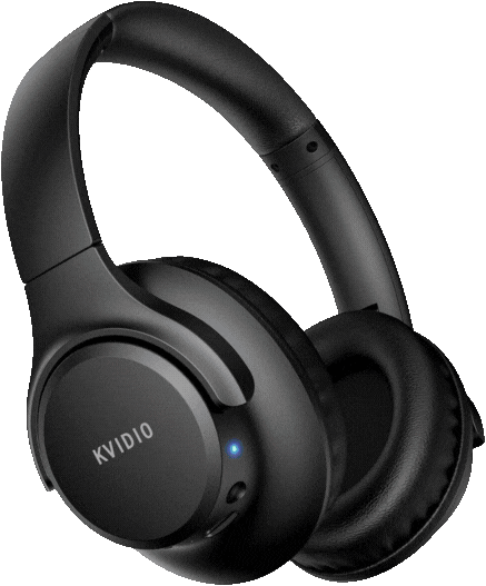 KVIDIO WH201A Bluetooth Headphones Over Ear, 65 Hours Playtime